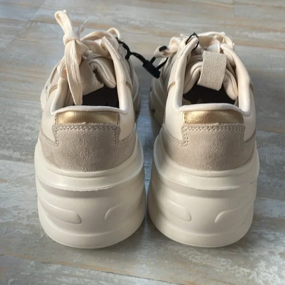 Zara Cream Women's Sneakers - Picture 3 of 7